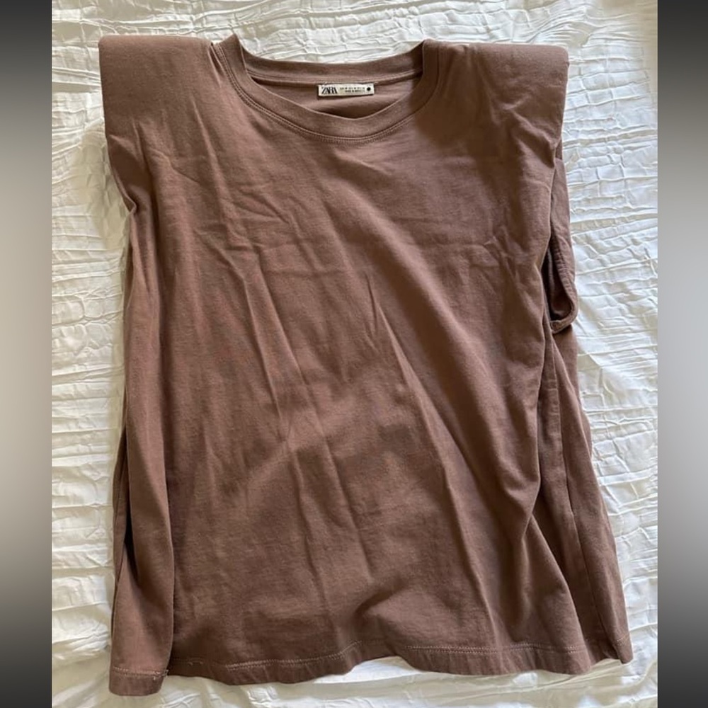 Zara Shoulder Pad Shirt